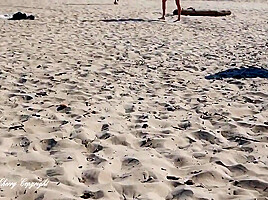 Cap D'agde In I Masturbate On The Beach Of And I Suck All The