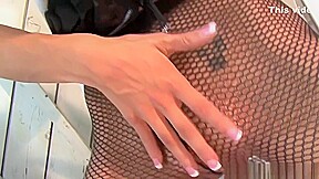 Capri and Jenaveve have sexy fun in fishnets