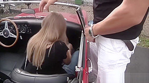 Car Lift Leads to Extreme Cunt Bashing