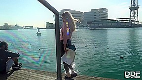 Carley Nubiles, Anna Thorne And Anna Nubiles In Hottie Tourist Slim College Babe Blows Massive Boner
