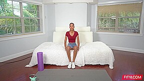 Casting Tall Skinny Black teen 18+ In Yoga Pants Fucking White Guy - Isla Biza