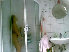 Catching her masturbate in the shower