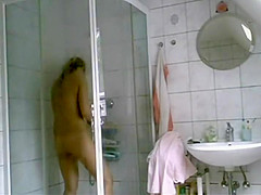 Catching her masturbate in the shower