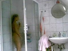 Catching her masturbate in the shower