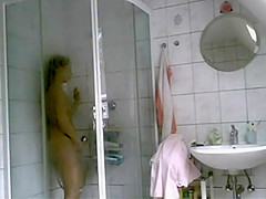 Catching her masturbate in the shower