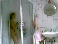 Catching her masturbate in the shower
