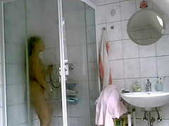 Catching her masturbate in the shower