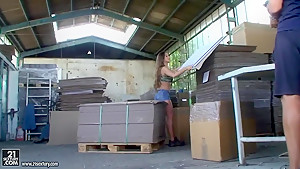 Cathy Heaven is bounding on big stiff cock