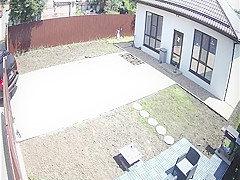 Caught In Front Of A Security Camera  Busty Girl Sucks Boyfriend In My Backyard!
