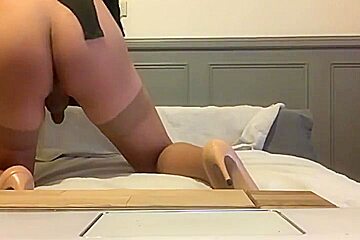 Celine Tranny Sissy With Dildo