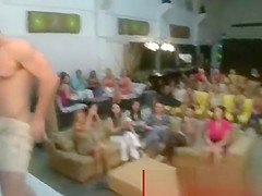 Cfnm ladies loves sucking strippers cock