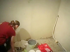 Changing clothes and getting to work