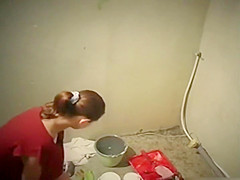 Changing clothes and getting to work