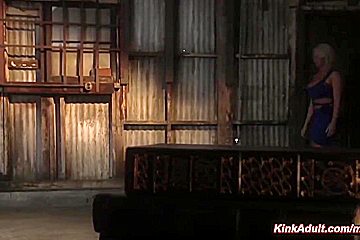Cheating Blonde Wife Gets Anal Fuck In Bondage