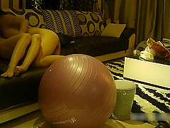 Chinese Amateur Couple Yoga Ball Sex Tape