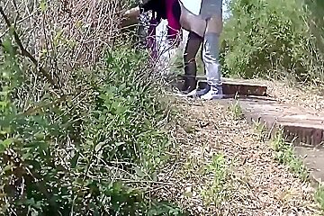 Chinese MILF in a Public Park