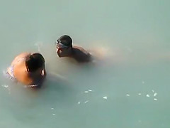 Chubby Girl Fucked In The Sea by A local Guy On Her Trip Abroad