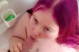 Chubby Shemale Drinks Piss And Cum Pov