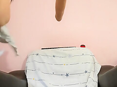 Chubby girlfriend sent you a video of her orgasm