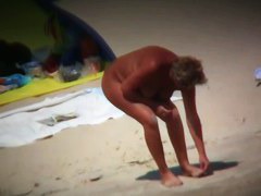 Chubby mature women filmed on a nudist beach
