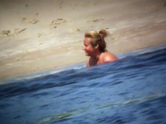 Chubby mature women filmed on a nudist beach