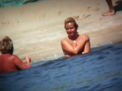 Chubby mature women filmed on a nudist beach