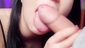 Close-up Best Blowjob Ever + Cum In Mouth