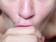 Close-up Wet Sloppy Blowjob  Cum In Mouth  Best Blowjob Ewer