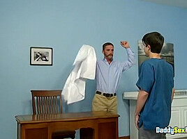 Cock Crazed In The Docs Office - Joe Parker, Mike Chambers, Austin Ryan, Devin Moss, Sailor
