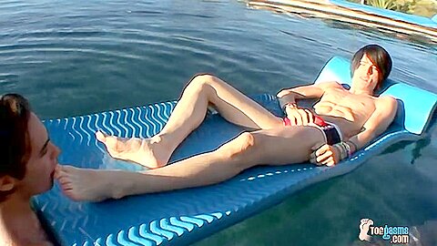 Cock Stroking Foot Worship - Asher Christiansen And Brenden Killen