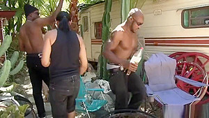 College skinny teen 18+ fucked by black boys in a foursome