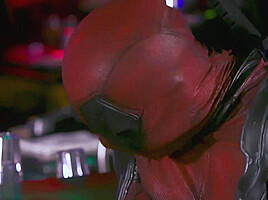 Cosplay MILF gives deepthroating and gagging for facial