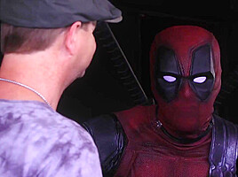 Cosplay MILF gives deepthroating and gagging for facial