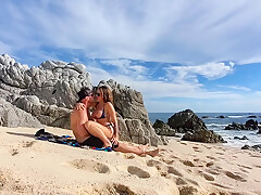 Couple Has Sex On An Empty Beach