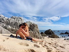 Couple Has Sex On An Empty Beach