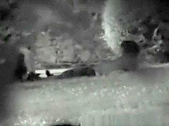 Couple fucking at night in park
