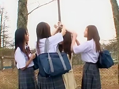 Crazy Japanese chick Saki Hatsumi, Hitomi Kitagawa in Hottest Outdoor, College/Gakuseifuku JAV video