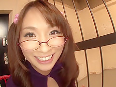 Crazy Japanese girl Yui Oba in Best stockings, foot job JAV scene