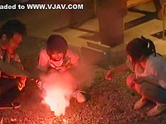 Crazy Japanese whore Kami Kimura, Mikan Kururugi, Riona Minami in Incredible Hardcore, Rimming JAV movie