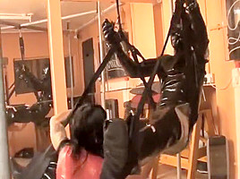 Crazy amateur Fetish, Latex sex movie