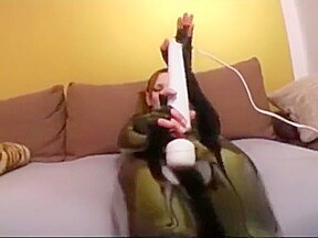 Crazy latex girl Vibrator love