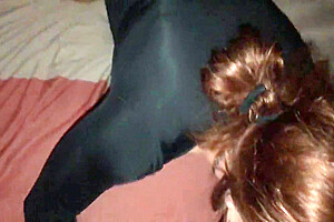 Crossdresser In Pantyhose Sucking Off My Bbc