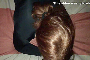 Crossdresser In Pantyhose Sucking Off My Bbc
