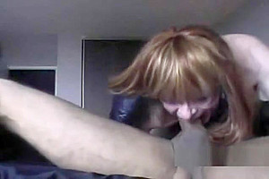 Crossdresser cum on face