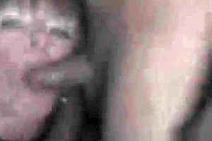 Crossdresser cum on face