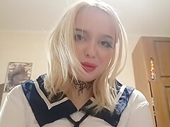 Cum On Step-sisters Face While Guests Are Home