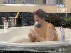 Curvy Big Step brother contestant bathes topless