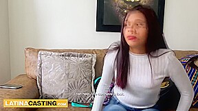 Cute 18 Year Old Latina Slut Convinced Fake Casting Producer