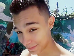 Cute Boy At The Swimming Pool Jerking