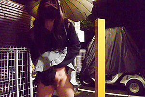 Cute Crossdresser Exposed Outdoors And Ejaculated While Ashamed